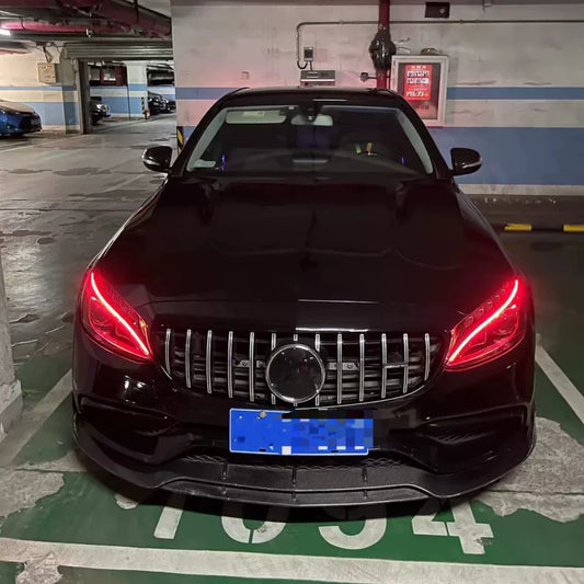 RGBW App control For 2014-2017 Mercedes Benz C class DRL RGB multicolor LED boards W205 S205 A205 daytime running lights Blue
