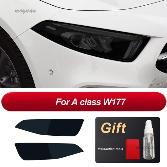 Car Headlight Protective Film Transparent Black TPU Sticker For Mercedes Benz W177 W205 W212 W213 X253 X156 X167 X166 Accessorie