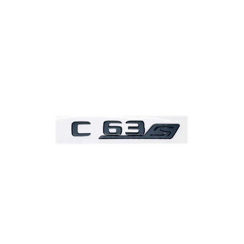 ABS S Badge Emblem Car Trunk Stickers For S E63S C63S GLC63S GLE63S GLS63S GTS GT43S GTR GT53 GT50 CLA45S Silver yellow black
