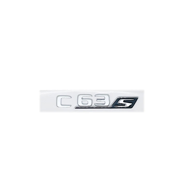 ABS S Badge Emblem Car Trunk Stickers For S E63S C63S GLC63S GLE63S GLS63S GTS GT43S GTR GT53 GT50 CLA45S Silver yellow black