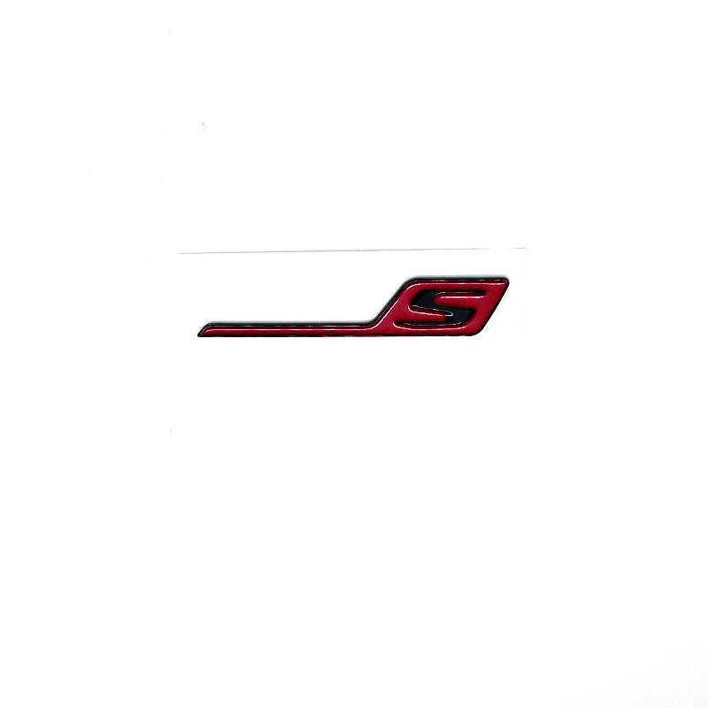 ABS S Badge Emblem Car Trunk Stickers For S E63S C63S GLC63S GLE63S GLS63S GTS GT43S GTR GT53 GT50 CLA45S Silver yellow black